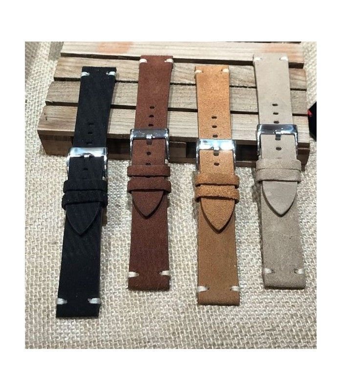 Huawei Armband Ref 417 – Nubuk, handgemacht – 20/22mm