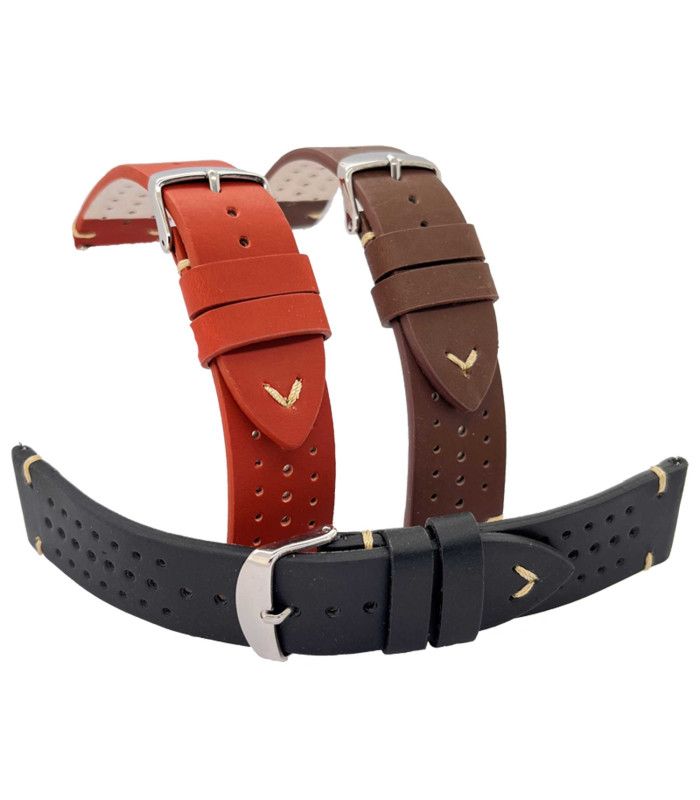 Leather watch strap compatible Huawei Watch GT, GT2, GT3 42mm. Model 435/20mm