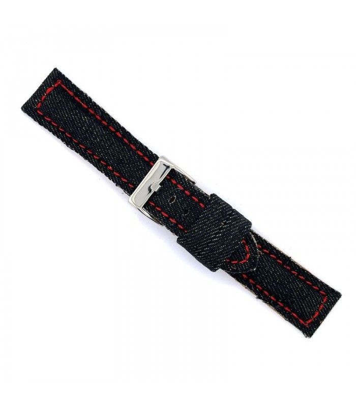 Pulseiras de relogio de jeans e couro Diloy Ref 389
