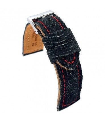 Bracelets de montre en denim et de cuir Diloy Ref 389