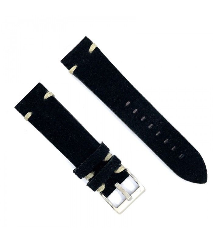 Cinturino per orologio compatibile Amazfit Pace, Stratos, GTR2, GTR3, GTR4 realizzato in pelle Nubuck. Rif. 417/22mm