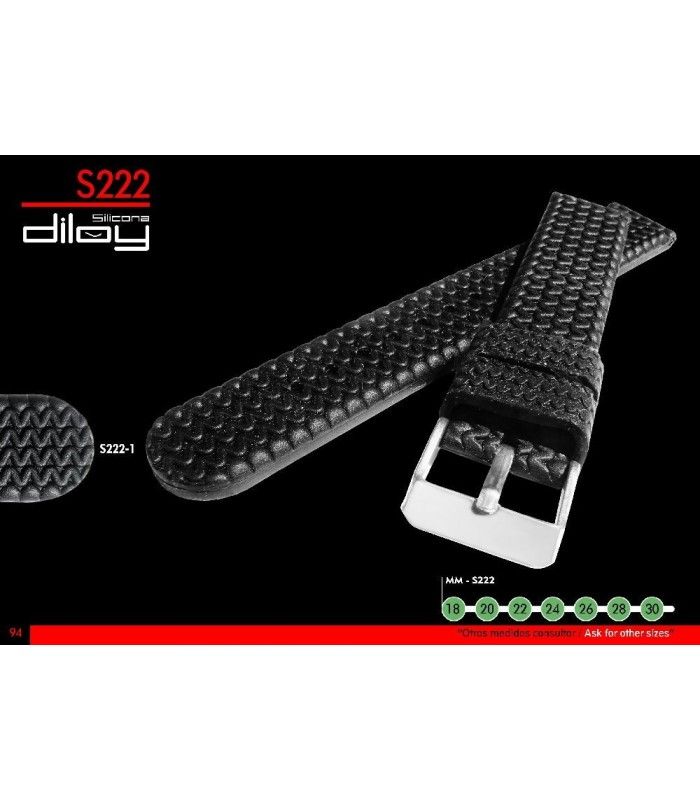 Uhrenarmbänder aus Silikon, Diloy S222