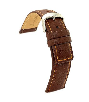 Leather watch strap compatible Amazfit Bip GTS GTR (42mm). Model 367/20mm