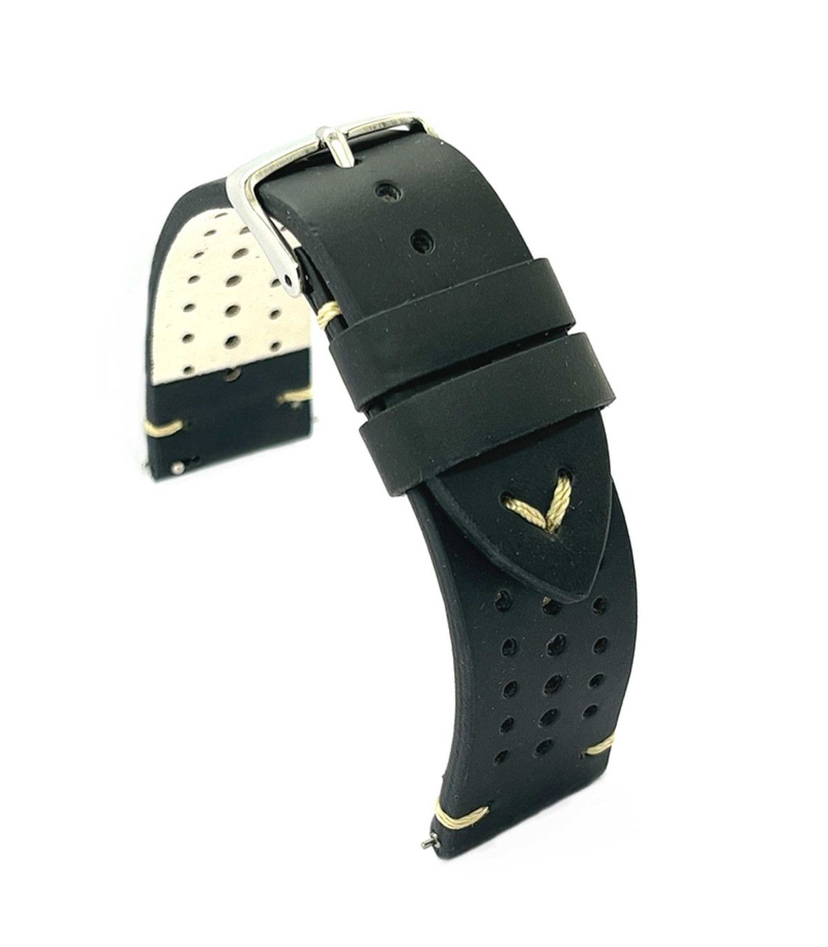 AK Leder-Armband Für Garmin Smartwatches – Kompatibel Mit Venu 3S/Vivoactive 4S/Venu 2S/Forerunner 255s, 18 Mm, Schnellwechsel