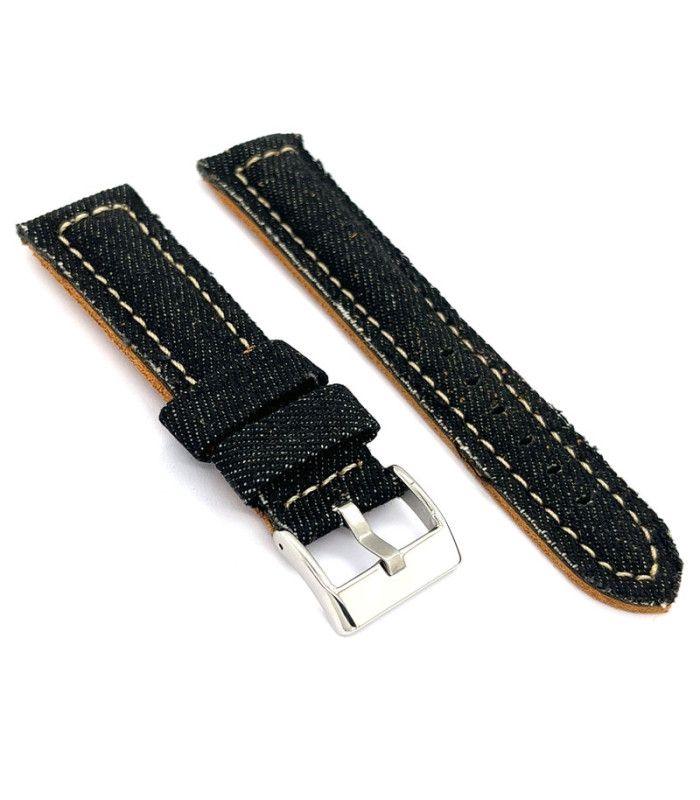 Denim watch strap compatible Garmin Venu2, Venu3, Forerunner 255 (Music), Forerunner 265, Forerunner 745. Model 302/22mm