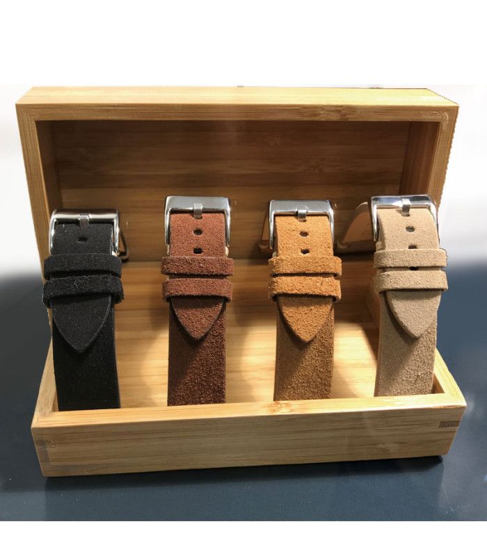 Kompatible TicWatch Pro, Pro 3, Pro 3 Ultra, S2, E2, GTX Uhrenarmbänder aus Nubukleder für. Ref. 417/22mm. Erhältlich in verschi