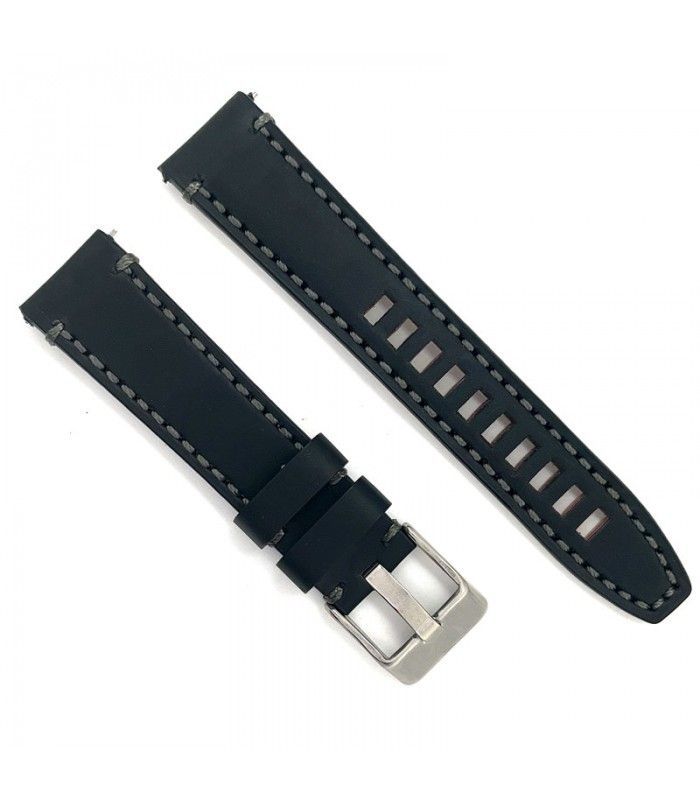 Lederarmband kompatibel mit TicWatch Pro, Pro 3, Pro 3 Ultra, S2, E2, GTX. Modell 414/22mm