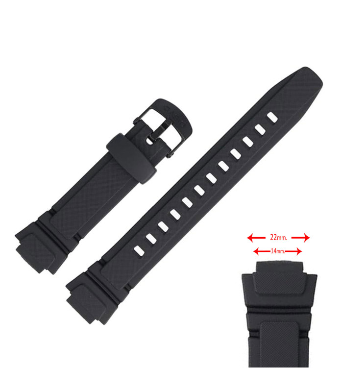Bracelet de montre compatible Casio W-213 - AQ-180W Ref CR0AQ180 - 10212268