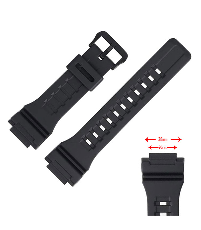 Diloy Compatible Casio Watch Strap AEQ-110BW - AQ-S810W - W-735H - W-736H Ref W735 - 10410723