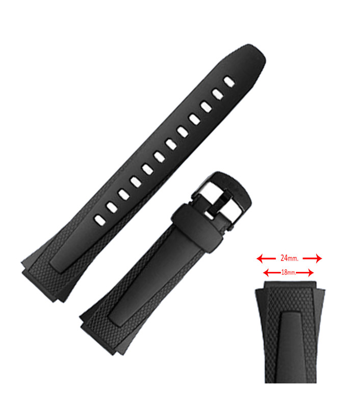 Pulseira de relógio Diloy compatível Casio W-752 - W-755 -W-753 Ref W752 - 10179406