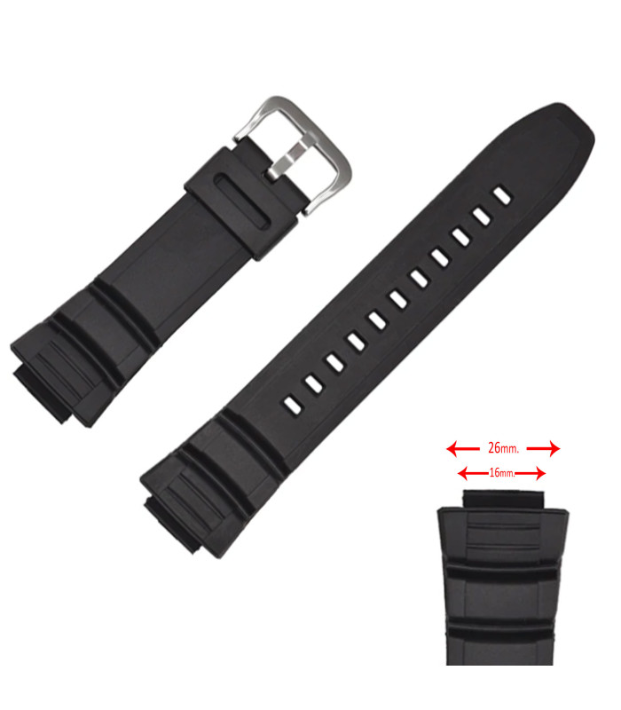 Uhrenarmband Diloy kompatible mit Casio AE-2000W- AE-2100W- WV-200- MCW-100H- W-S220- AE-2000/2100 Ref CRAE2000 - 10302043