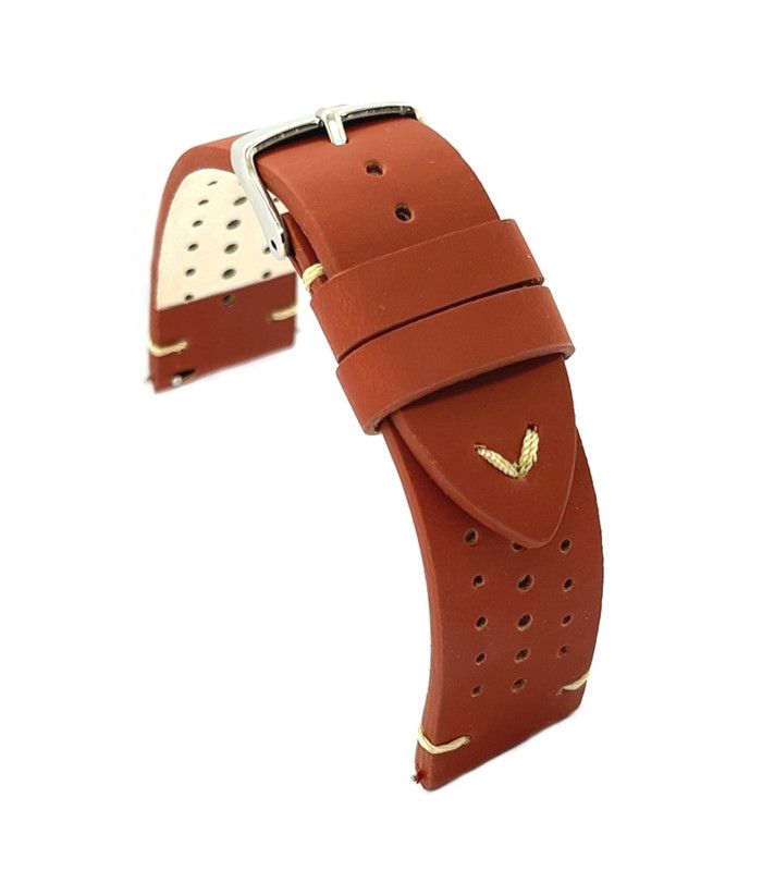 Lederarmband kompatibel mit Oppo Watch 4 Pro. Modell 435/22mm