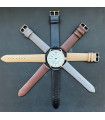 Leather watch strap compatible Samsung Gear S3 Frontier, S3 Classic. Model 301/22mm