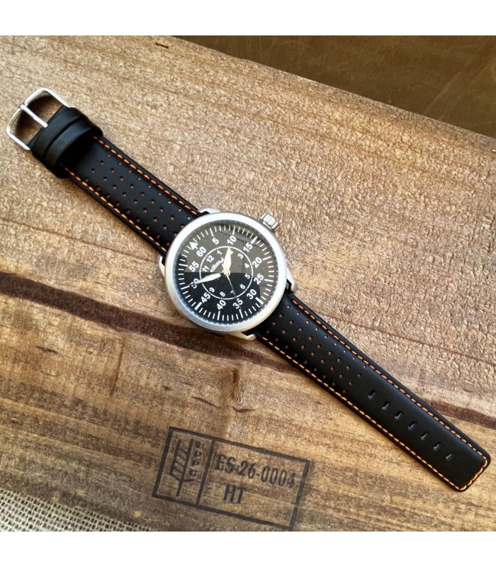 Lederarmband kompatibel mit Samsung Gear S3 Frontier, S3 Classic. Modell 367/22mm