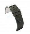 Watch Strap made in leather and kevlar fabric Ref 416