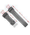 Uhrenarmband kompatibel mit Casio G-Shock GA-100 GA-110 GA-120 GA-200