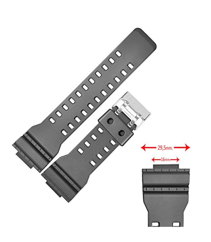 Correa Diloy compatible Casio GA-100 GA-110 GA-120 GA-200 GA-300 GAC-100 GLS-100 GD-100 GD-110 GD-120 GR-8900 GW-8900 776EJ3