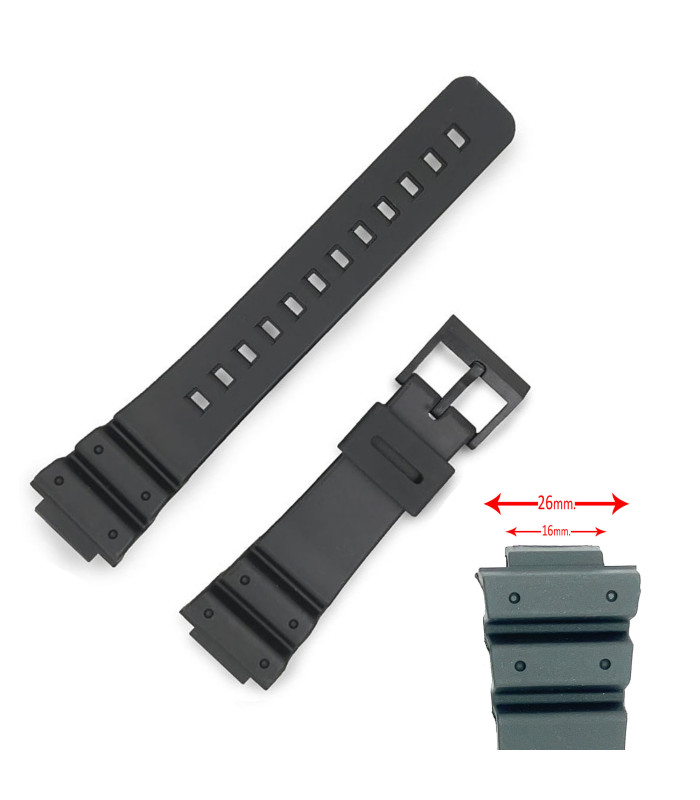 Bracelet montre Casio Compatible DW-5900 DW-6100 Ref 304H5 - 10430837