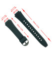 ulseira de relógio borracha compatível com Casio W-800H Ref 738EA2 18mm 10268612