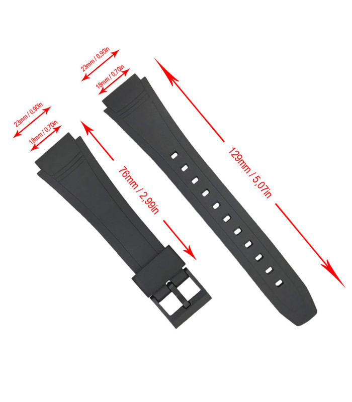 Compatible Casio DB36, DB-36, DB-36-1A, DB-36-9A 10079756 watch strap 18mm Ref 582