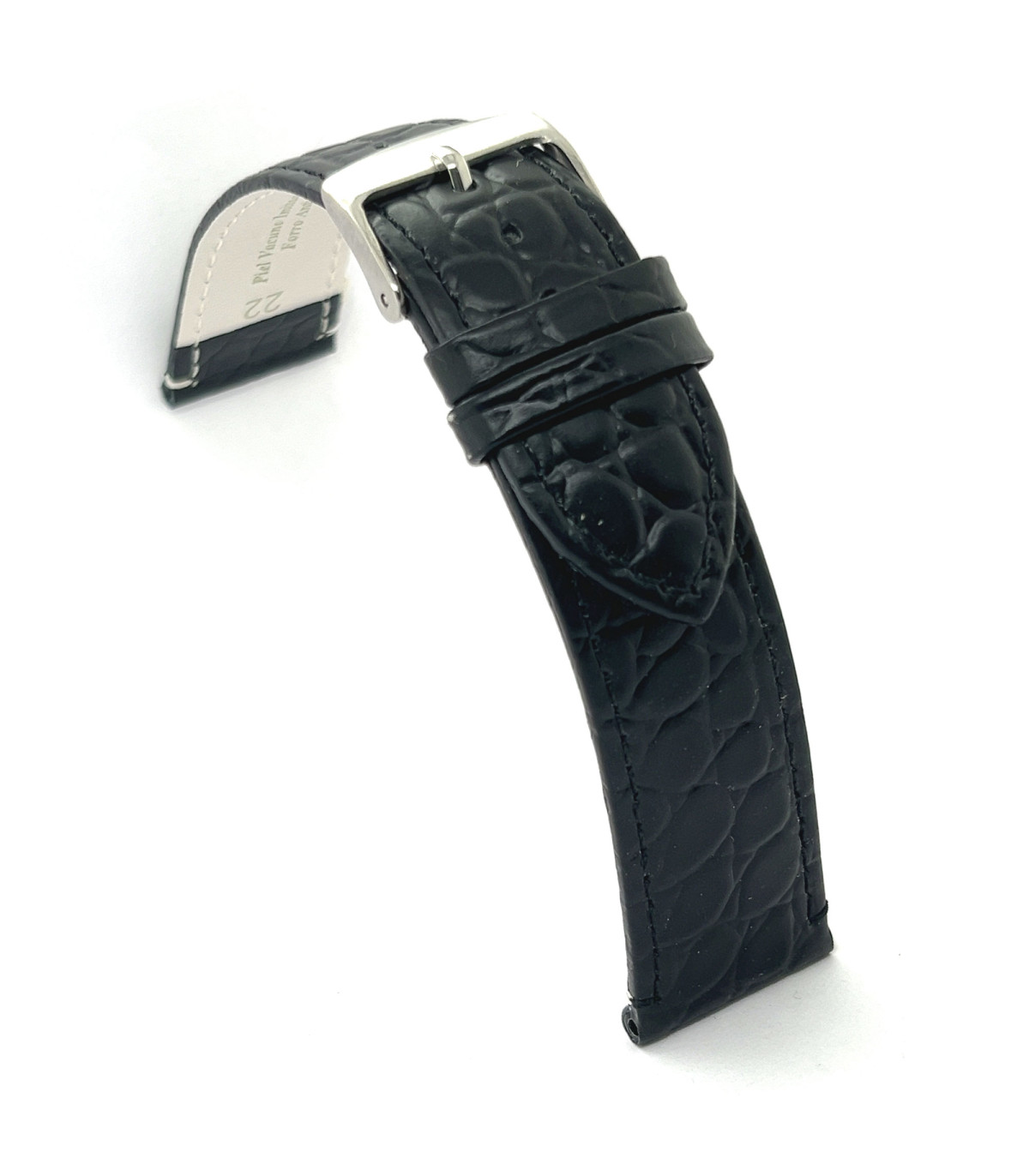 Bracelet Montage Cuir Lézard - Gravure Style Unique | 12-22mm | Diloy Fabriqué Espagne