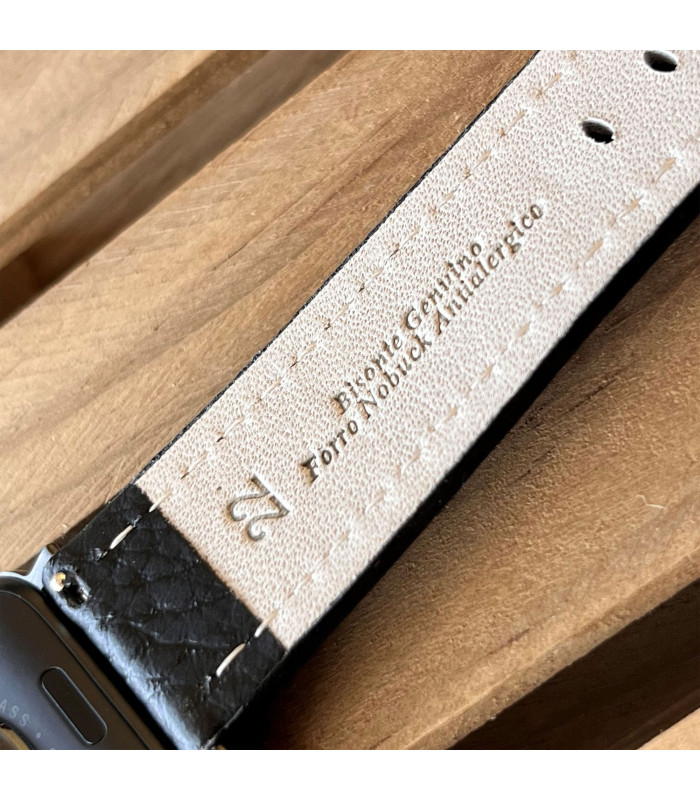 Lederarmband Bison-Prägung weiße Naht – Diloy 376