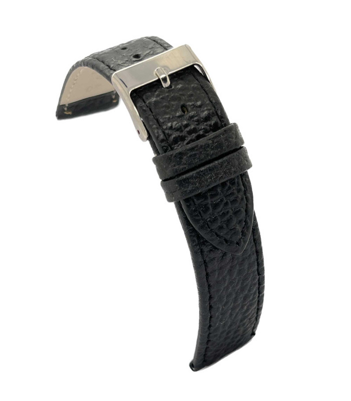 Flat bison leather watch strap – Diloy P178