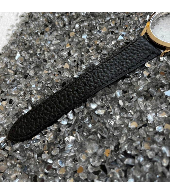 Bracelet montre cuir plat bison – Diloy P178