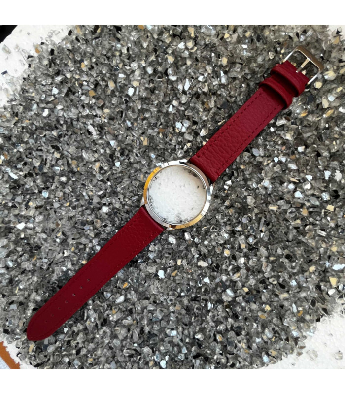 Correa de reloj de cuero. Piel grabado bisonte 12mm 14mm 16mm 18mm 20mm 22mm Ref. P178
