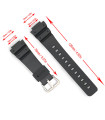 Uhrenarmband Diloy Kompatibel mit Casio DW5900, DW6000, DW6600, DW6695, QX-CGG1, WXCU, QXE72 Ref 304H5A - 10430837