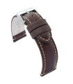 Huawei Strap P354 – Leather with white stitch – 20mm/22mm