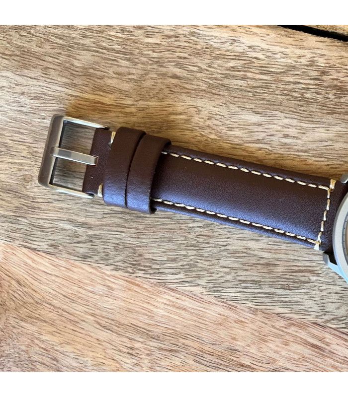 Pulseira compatível com relógio Huawei GT GT2 GT3 de 42 mm couro. Ref. P354 20mm