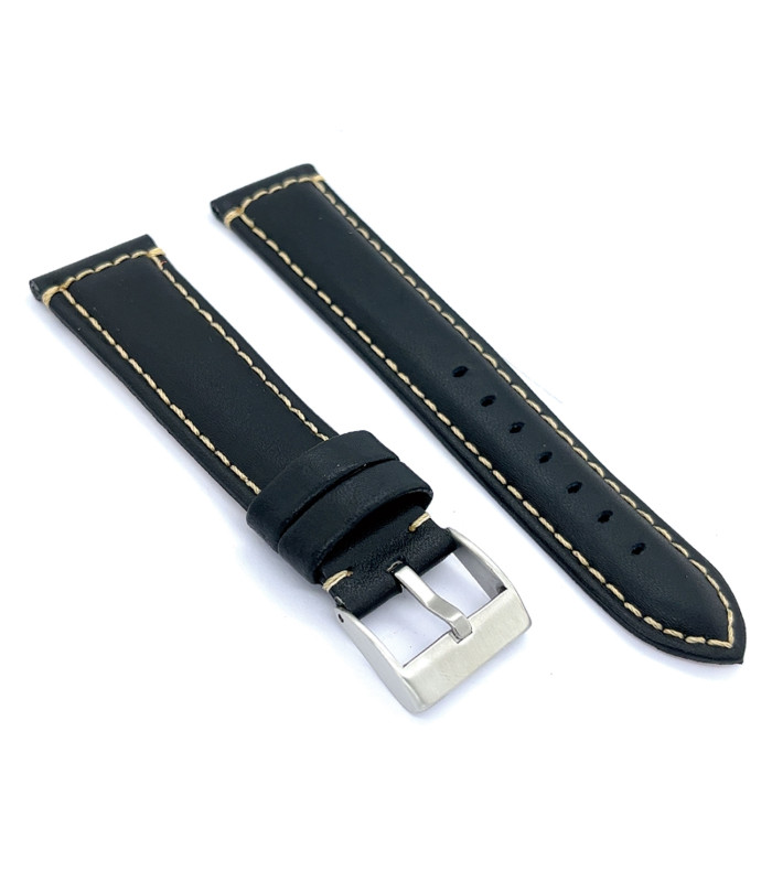 Lederarmband kompatibel mit Amazfit Pace, Stratos, GTR2, GTR3, GTR4. Modell P354/22mm