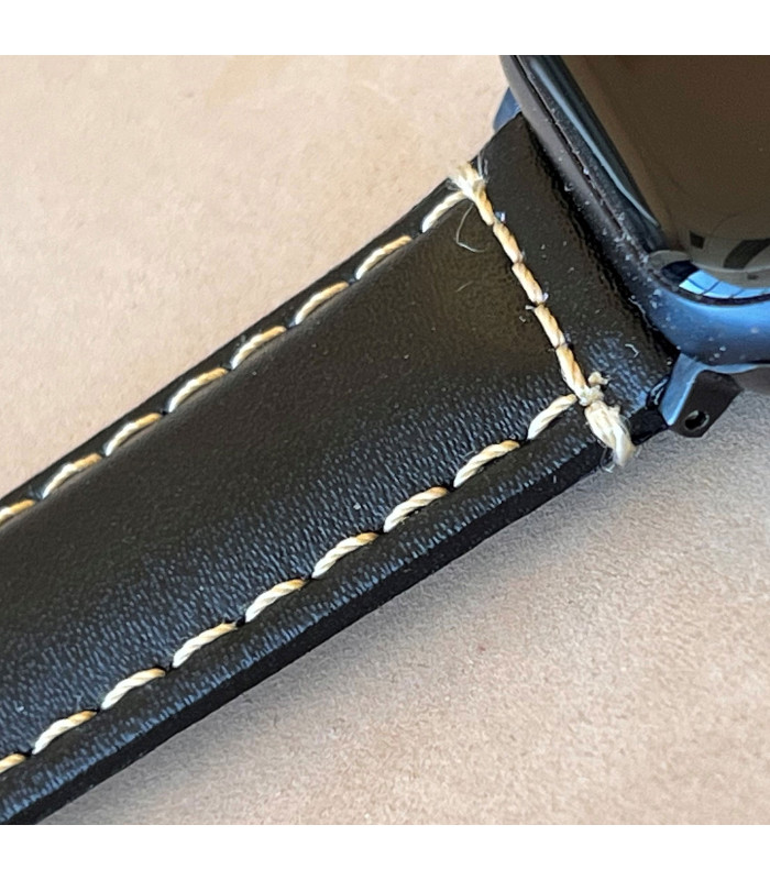 Bracelets de montre compatible avec AmazFit Pace, Stratos, GTR2, GTR3, GTR4  en cuir. Réf. P354/22mm