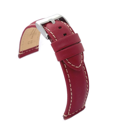 Bracelets de montre compatible avec Amazfit Bip GTS GTR (42mm) en cuir. Réf. P354/20mm