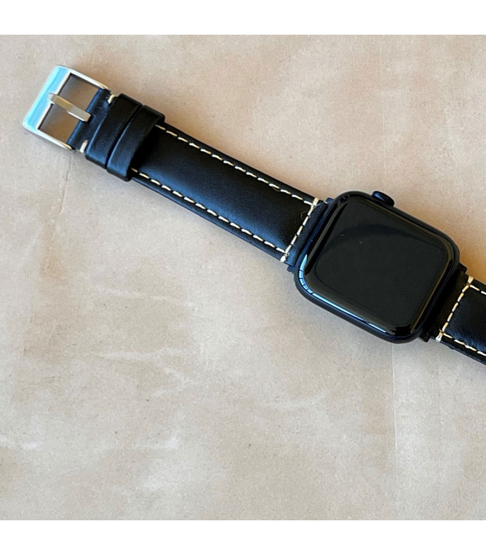 Leather watch strap compatible Garmin Venu, Vivoactive, Vivomove, Forerunner 55, Forerunner 245 (music). Model P354/20mm