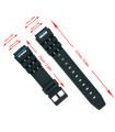 Watch strap Compatible Casio W-87H, W-88H, W-727, W-731 Ref W731D1