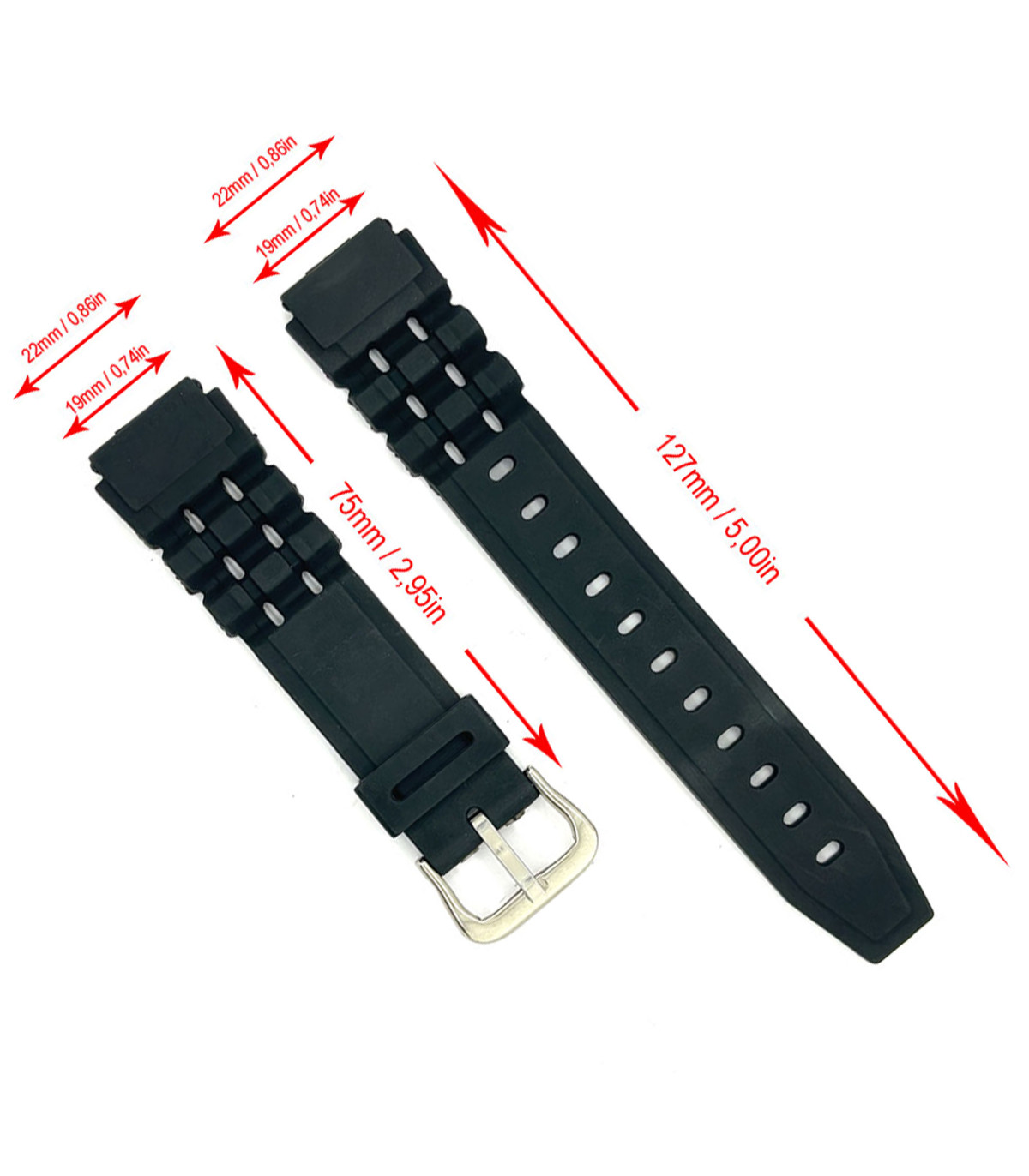 Cinturino Orologio Casio Gomma Cinturino Orologio In Gomma Per