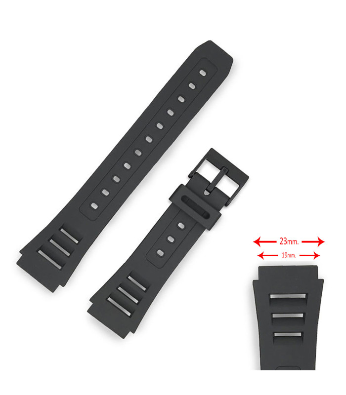 Bracelet Diloy compatible avec Casio JC11 W71 W72 W740 DW250DGJ GPX100 Ref 285K1 - 19mm