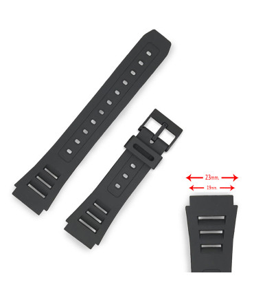 Diloy Watch Bands Compatible with Casio JC11 W71 W72 W740 DW250DGJ GPX100 Ref 285K1 - 19mm