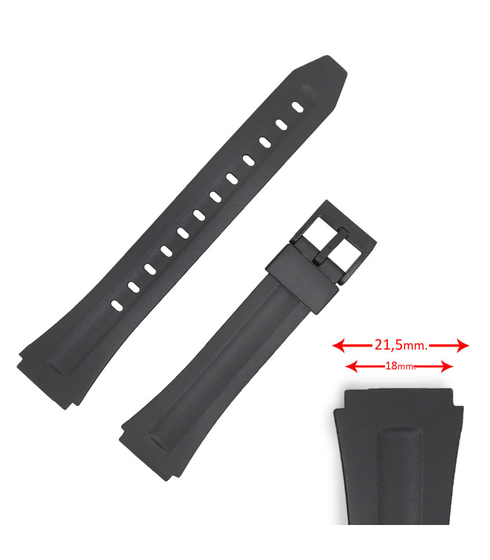 Diloy Watch Band Compatible with Casio F-201 18mm Ref 575EJ2