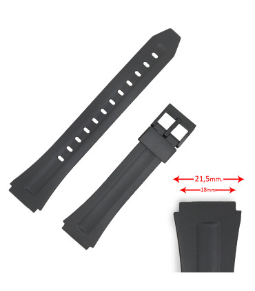 Diloy Watch Band Compatible with Casio F-201 18mm Ref 575EJ2