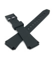 Cinturino orologio nero in gomma resina compatibile con Casio F-201 18mm Ref 575EJ2