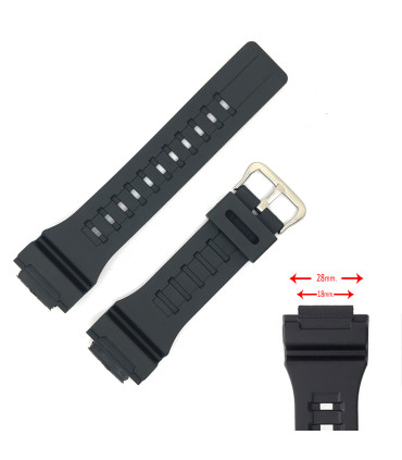 Correa para reloj Compatible con Casio AEQ-110BW - AQ-S810W - W-735H - W-736H - HDC-700 18mm Ref W735 - 10410723