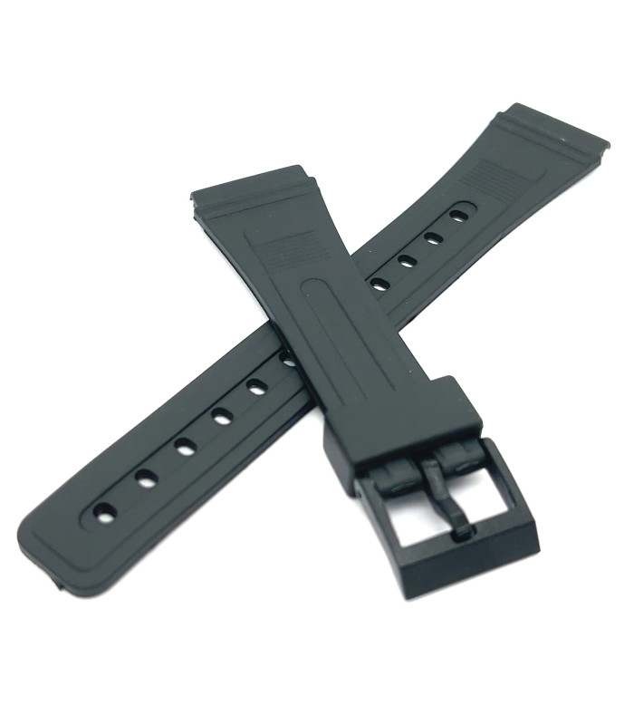Pulseira borracha compativel com Casio DB-30 W-50U AQ-45 AB-10 AB-20 AQ-49 DB-53 DB-55 DBA-80 FB-52 SW200 20mm Ref 254H5