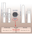 Correa compatible Reloj Huawei GT, GT2, GT3 de 42mm Silicona. Ref. BR22/20mm
