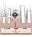 Correa compatible Reloj Oppo Watch 4 Pro silicona. Ref. BR22/22mm