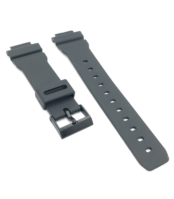Cinturino orologio nero in gomma resina compatibile con Casio G-5600, GLX-5600, GW-M5600, GLS-5600, GW-5000 Ref 194P3