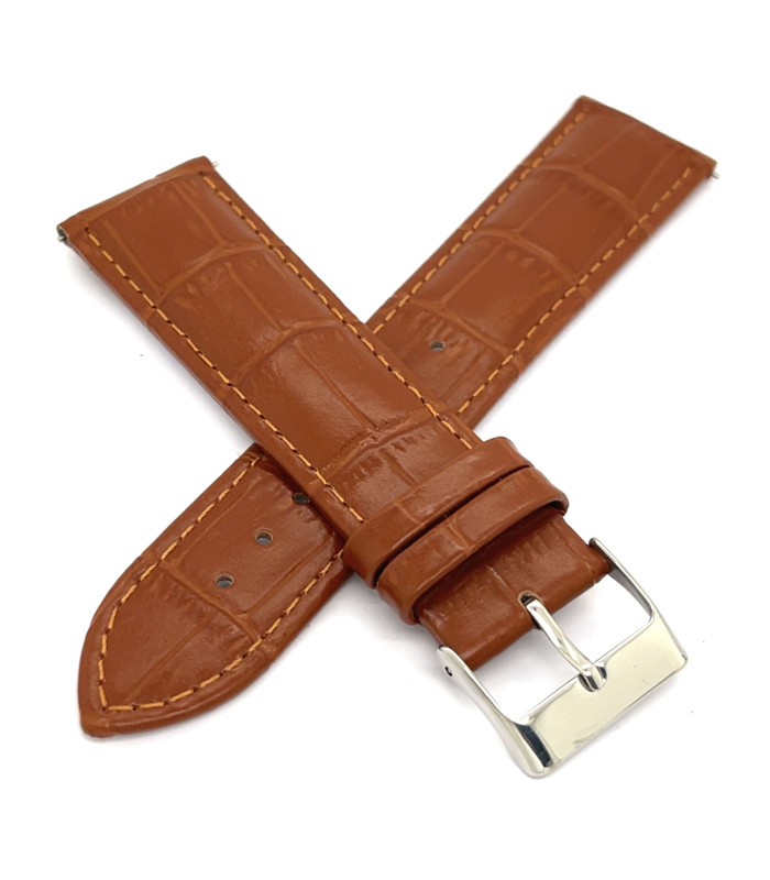 Correas de Reloj Grabado Cocodrilo. Ref 761 18mm. 20mm. 22mm.