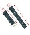 Watch band Compatible with Casio G-shock DBW320, MD501, TGW100, WL10 Ref 127F1A 20mm